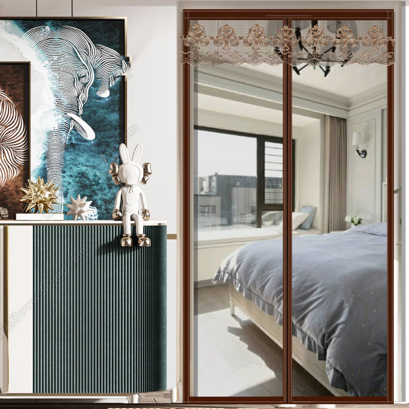 魔术贴款拉链防蚊门帘夏季家用蚊帐纱窗纱门自粘磁性免打孔沙门帘,居家布艺,门帘,淘宝优惠券,粉丝福利购,淘宝优惠卷