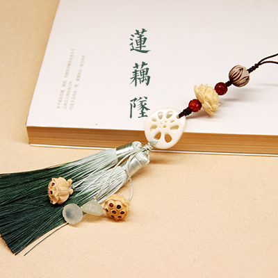 陈情令同款坠子吊坠汉藕片流苏吊坠挂件挂坠服配饰品菩提莲藕莲蓬10-13新券