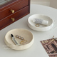 北欧ins风陶瓷收纳盘首饰戒指展示盘玄关桌面置物盘圆形托盘摆件