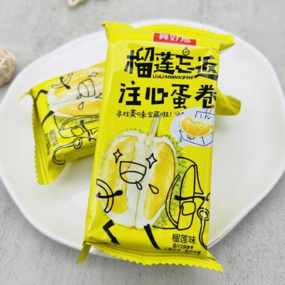 真好意榴莲忘返注心蛋卷小吃零食