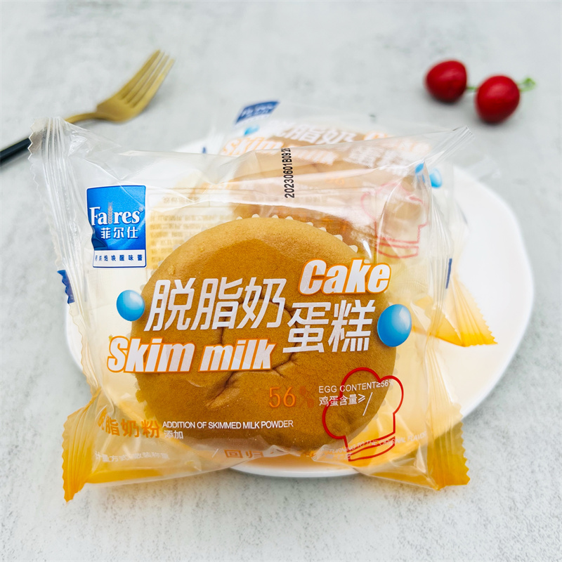 菲尔仕营养早餐零食脱脂奶蛋糕学