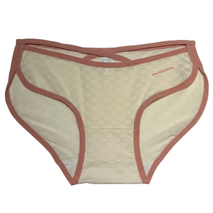 “美式辣妹”性感交叉绑带运动少女内裤中腰包臀纯棉裆女士三角裤