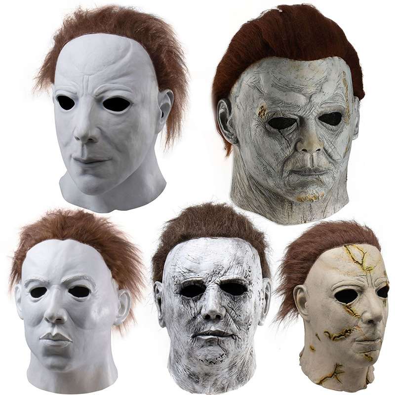月光光心慌慌面具头套Halloween麦克梅尔万圣节新品派对道具