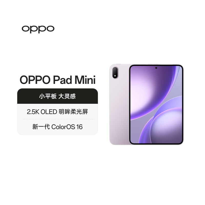 OPPO Pad Mini 纤薄轻盈超长续航柔光护眼小巧不挑包平