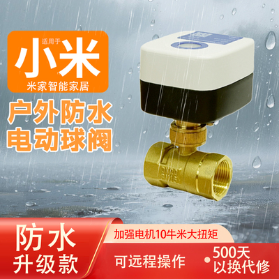 智能电动球阀户外防水专用远程控制定时电磁阀适用小米无线水阀门
