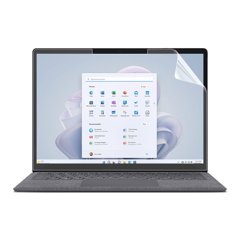微软Surface Laptop5屏幕膜Pro9笔记本7代全屏贴膜13.5寸Laptop4触控屏保Go2/3电脑钢化高清