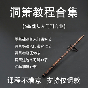 入门自学洞箫教程全集八孔系统实用音乐民族指法吹奏乐器成人乐理