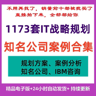 IT战略规划方案信息项目公司企业管理体系设计埃森哲咨询PPT案例