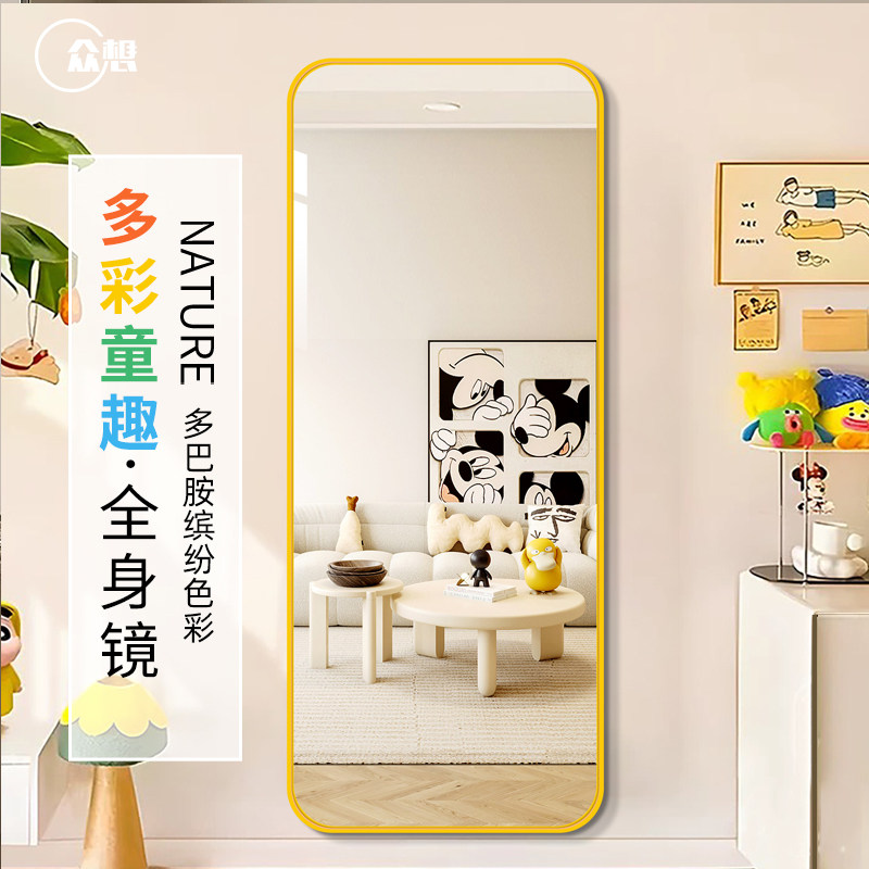 【送货上门】轻奢多巴胺色全身镜