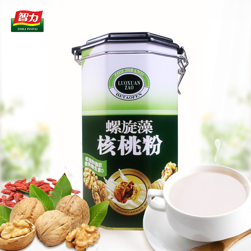 智力螺旋藻中老年核桃粉600g1罐装营养冲饮即食营养早餐代餐粉在类目 咖啡/麦片/冲饮, 天然粉粉食品中 - 来自Buy2taobao.com提供专业的淘宝代购服务