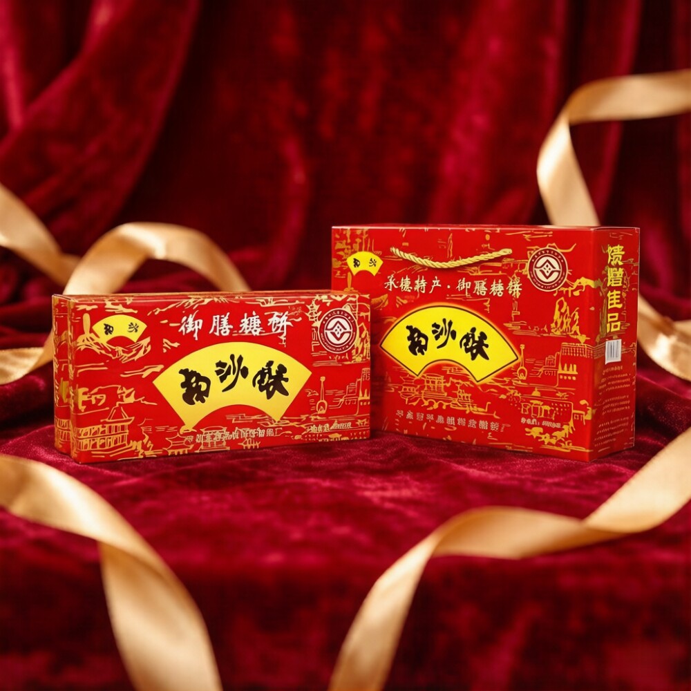 承德特产平泉南沙酥御膳糖饼八沟糖饼手工糕点甜点450g*2盒礼盒装