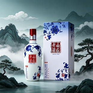 承德特产平泉山庄老酒青花白酒浓香型纯粮白酒38度480ml*6瓶整箱