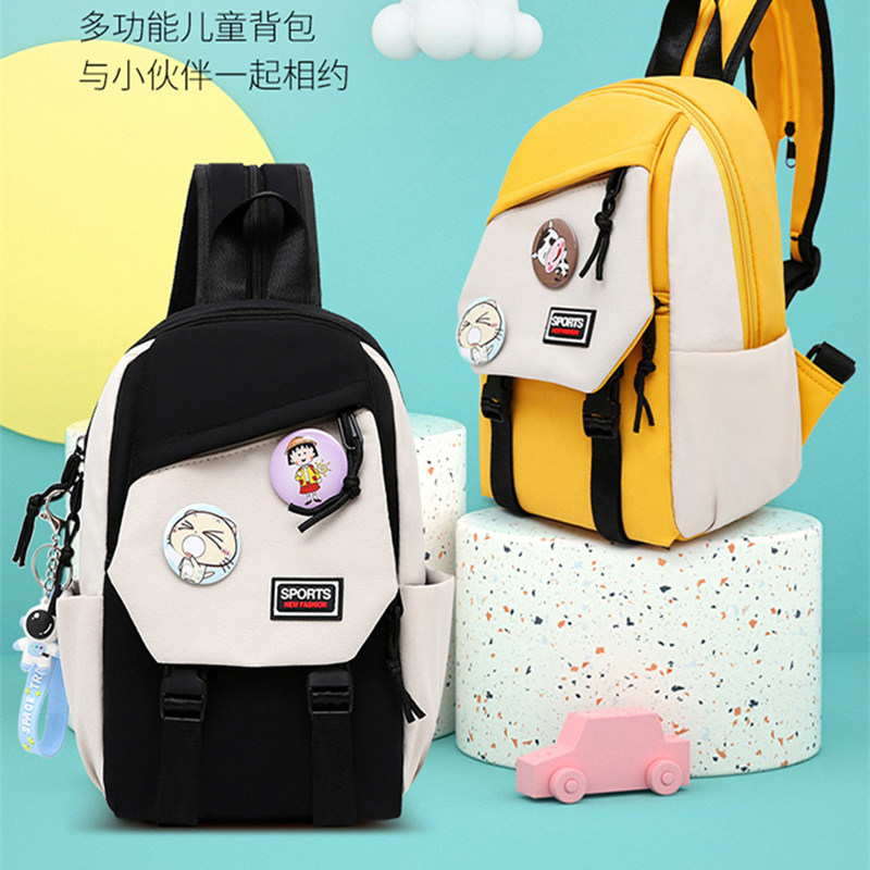 春游户外胸包男女孩可双肩斜挎包图片