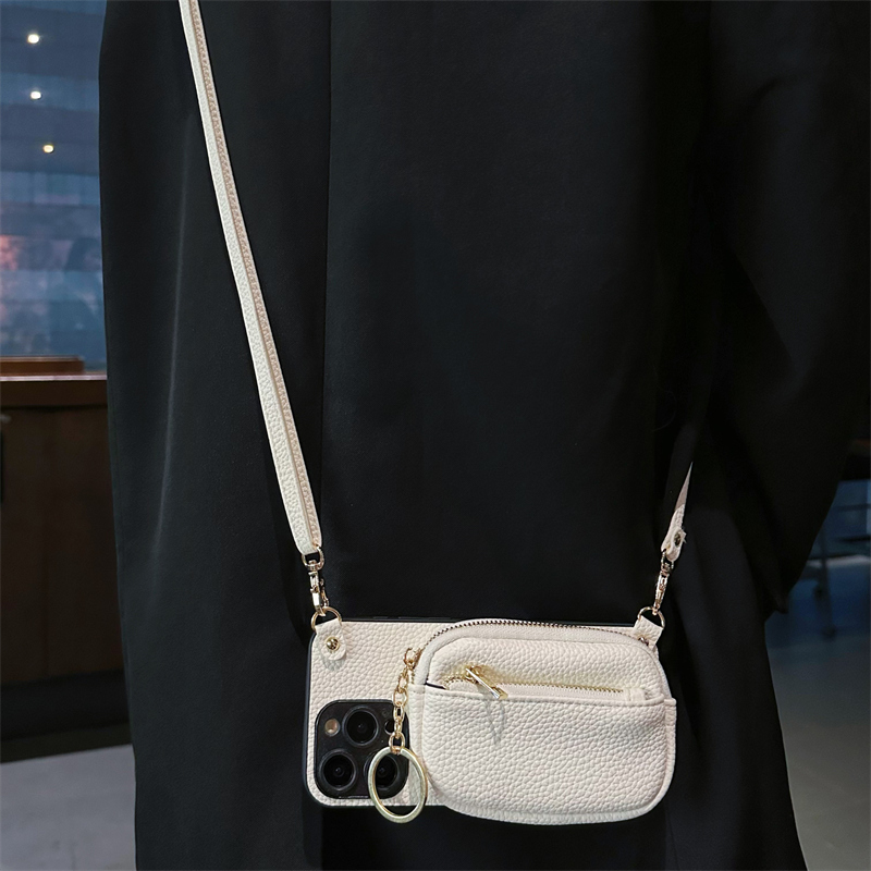 九科星适用于苹果17promax手机壳15/14plus挂绳iphone16卡包13零钱包7一体XR斜挎12pro女6网红8plus潮se2背带