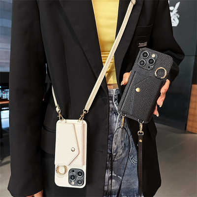 九科星适用于红米Turbo4 Pro手机套红米Note15补妆镜14R插卡套Civi3支架13X斜挎绳14pro可装卡13Lite简约5G潮