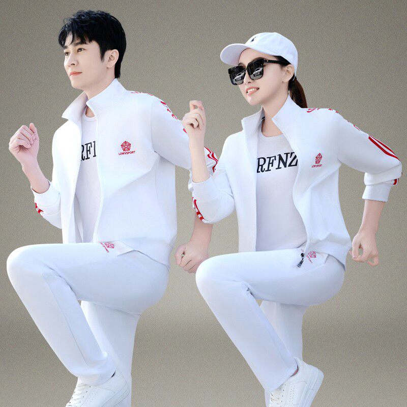 官方正品迈耐克斯情侣运动套装女2026春秋新款开衫卫衣跑步休闲服