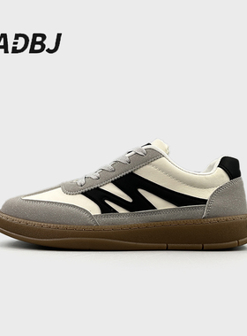 ADBJ时尚百搭青少年低帮板鞋透气韩版缝线男士运动潮流休闲鞋防滑