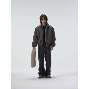 羊羔毛外套*4JUNKS*可脱卸毛领 保暖摇粒绒内里 秋冬抗风羊毛夹克