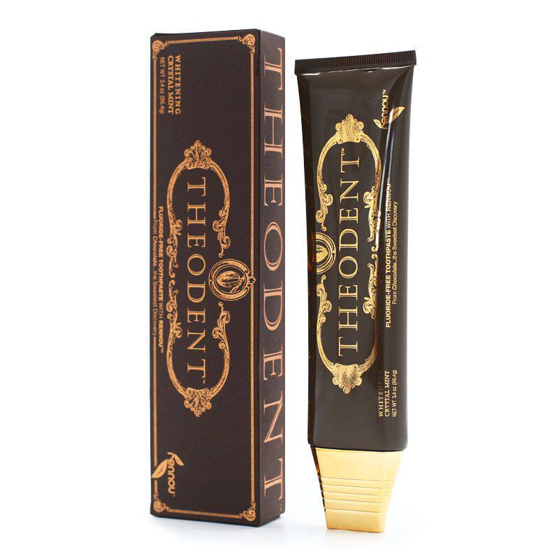 美国进口可可豆 Theodent 巧克力味天然儿童美白可吞食牙膏不含氟