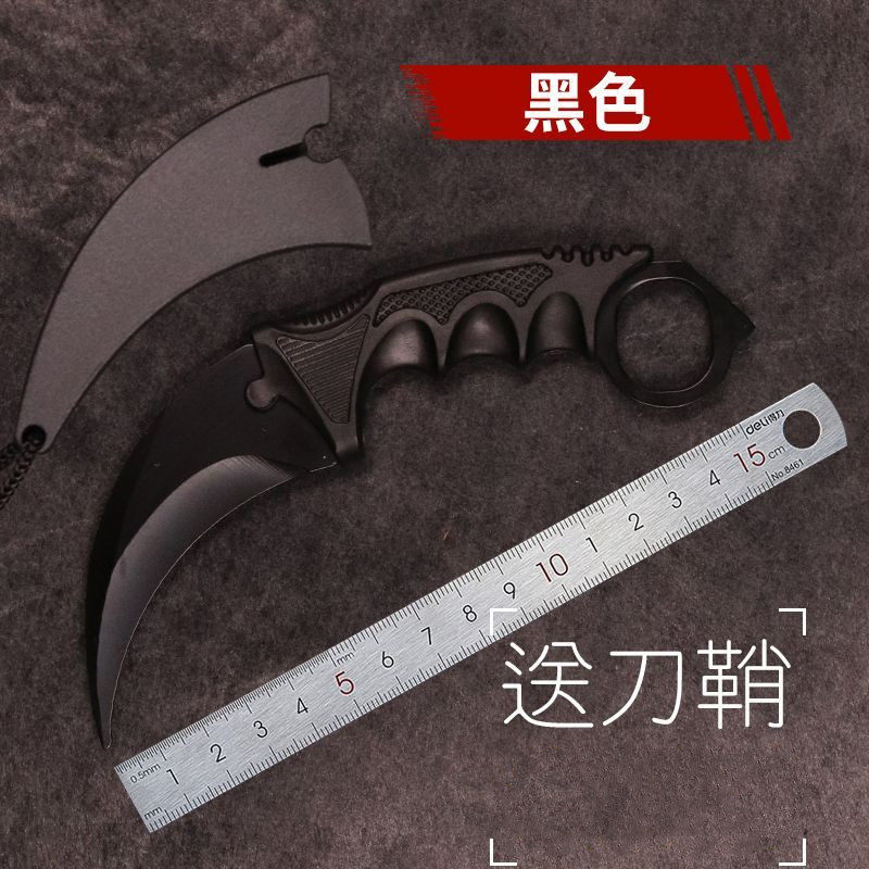 训练爪刀未开刃防身随身高硬度折叠爪子刀花式基础练习不伤手小刀 - 实物图