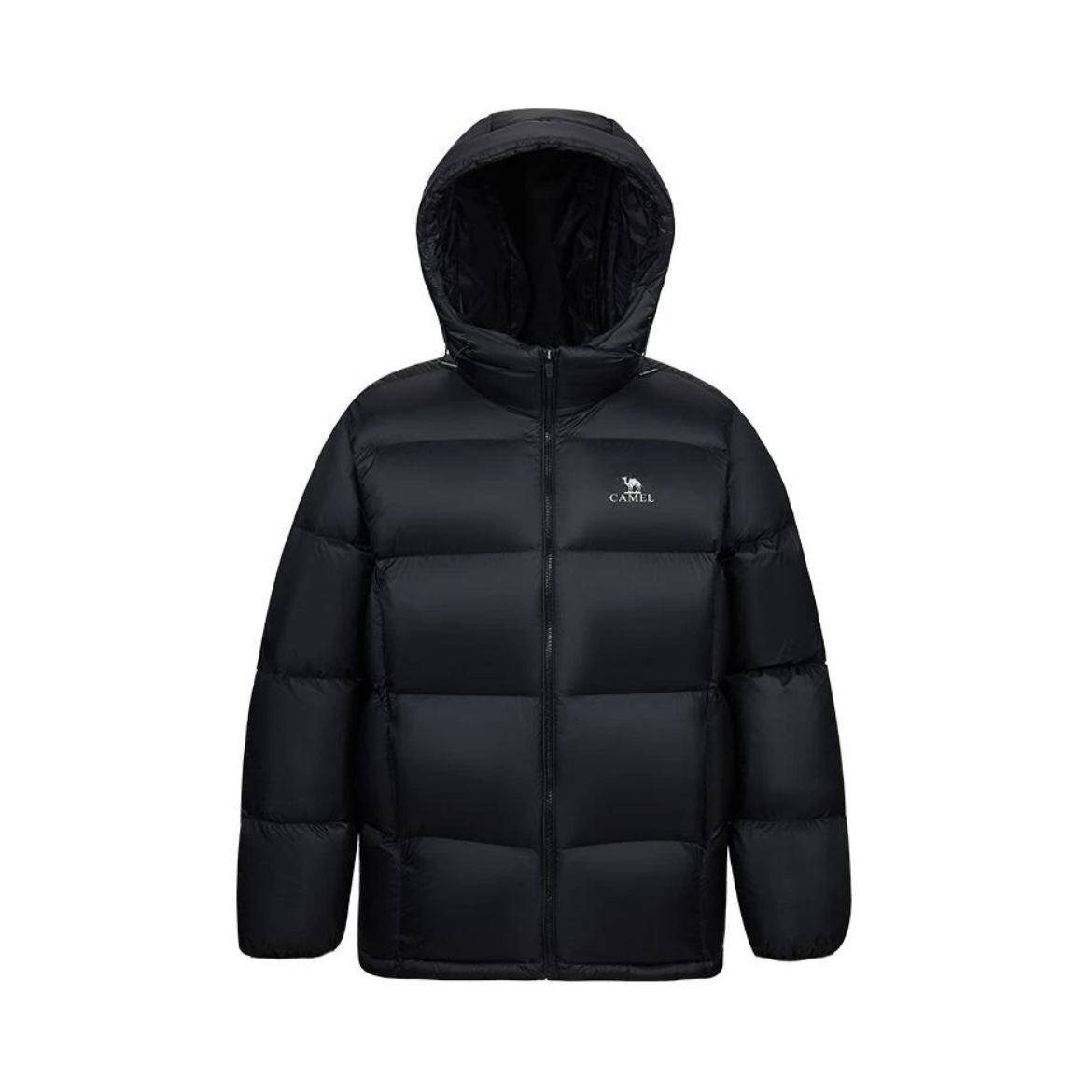 Camel火山骆驼 暖绒系列 羽绒服加厚加绒蓄热拼接连帽立领羽绒服