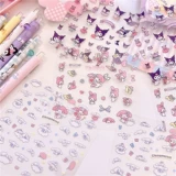 Милые наклейки, наклейка, маленькая прозрачная коробка для хранения