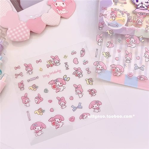Милые наклейки, наклейка, маленькая прозрачная коробка для хранения
