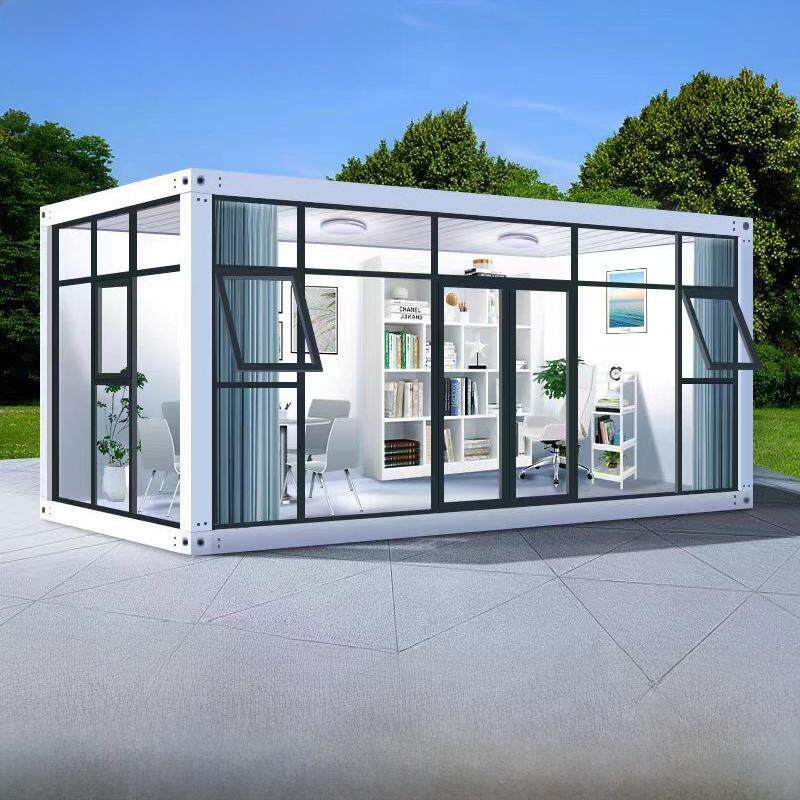集装箱活动房简易工地临时活动板房玻璃幕墙阳光房定制户外办公室