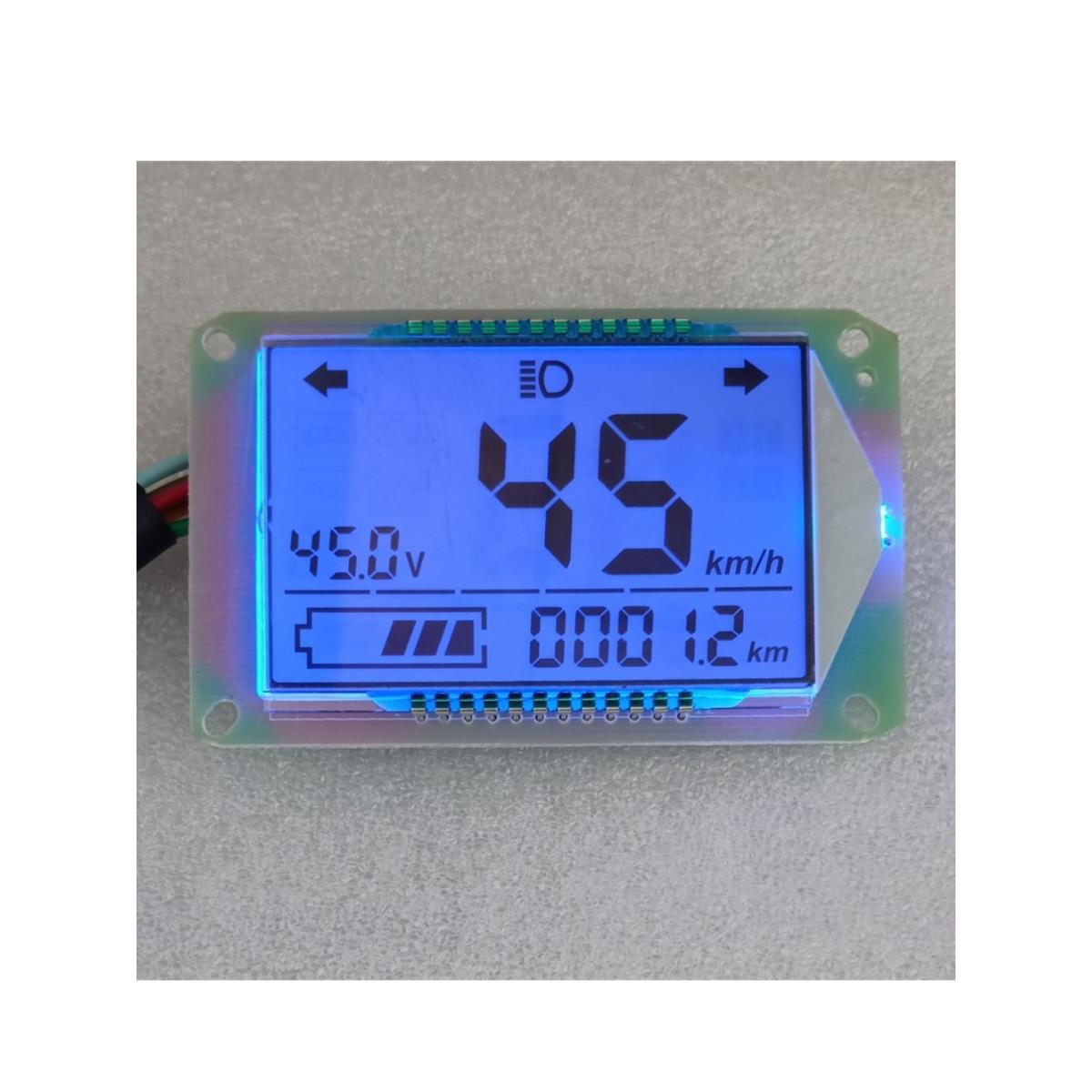 电动车小龟仪表液晶屏显示器486072v 通用显示屏表芯码表含线束！