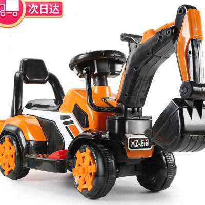 新款儿童玩具电动挖掘机可坐可骑遥控挖土机挖挖机工程车高性价比高么？