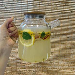 日式冷水壶冷水壶玻璃耐高温家用茶水壶水果茶水壶茶锅炉水壶大容