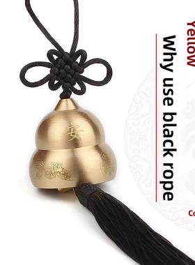 铜铃铛葫芦挂件纯入户门五帝钱六帝图五黄二黑红黑黄穗装饰平安福