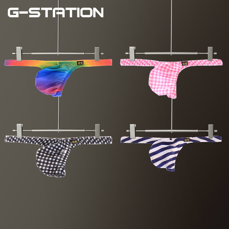 G-station日产GS系列男士内裤数码印刷超弹高亮光性感紧身丁字裤使用感如何?