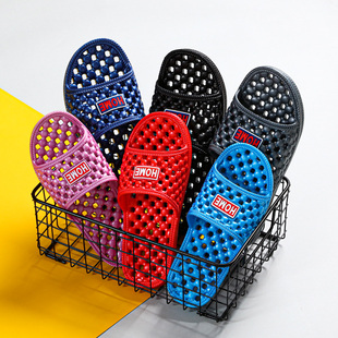 浴室拖鞋男洗澡防滑漏水镂空速干鞋情侣室内家居卫生间漏洞拖鞋女