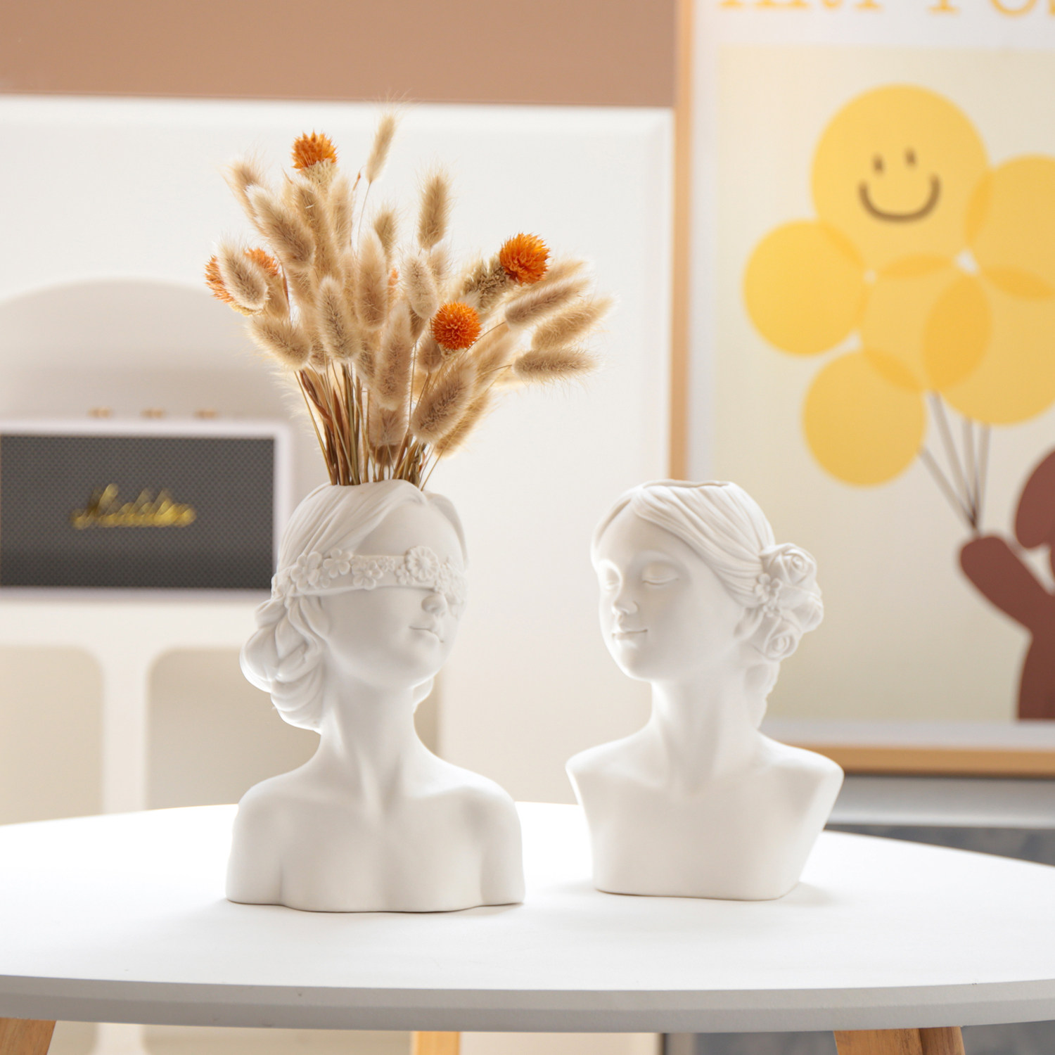 ���塾��ƿ����20cm�� �߼��а�ɫ�մɻ�ƿ�ڼ������廨��������ɻ�ˮ���ʻ������ݰڼ�