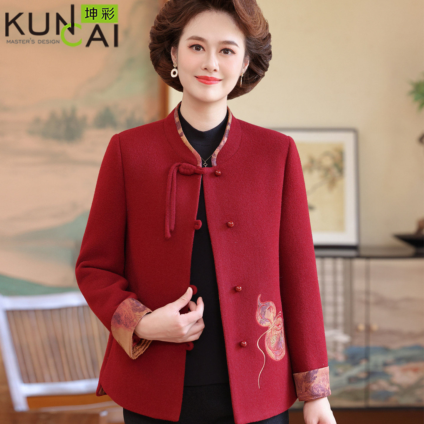 中老年人妈妈装秋冬式大