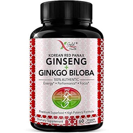 korean red panax ginseng 1200mg   ginkgo biloba - extra s