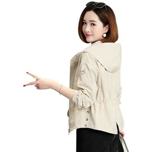 2026新款女装时尚小个子风衣韩版修身百搭休闲女士短款女外套春秋