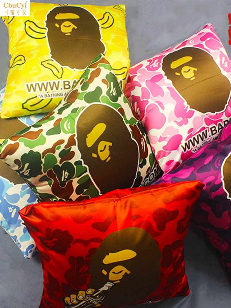 迷彩香蕉猿人BAPE潮牌创意抱枕汽车靠垫被靠枕靠背抱枕枕头办|ruв категории домашний ткань, подушка/подушка - от Buy2taobao.com для оказания профессиональной услуги покупки агента Taobao