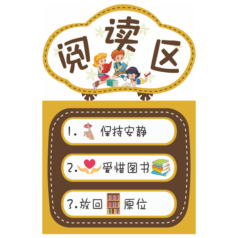 幼儿园区域规则墙贴 进区约定活动区牌布置 儿童区角名称标志分类