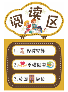 幼儿园教室布置墙贴区域规则贴纸