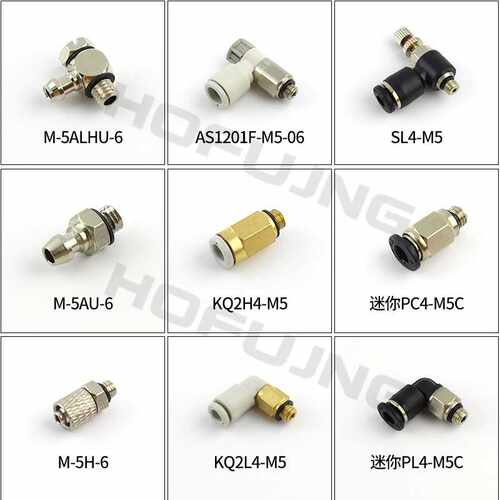 气缸微型接头/宝塔SL4-M5/6-M5/PC4-M3/6M5/KQ2H4-M5/SL/AS1201F