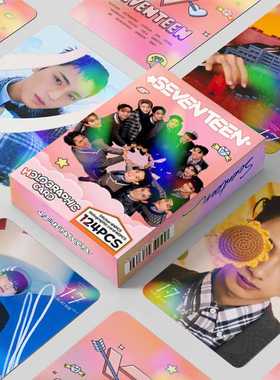 新款升级版124pcs镭射卡防弹BL GIDLE TW EN贴纸全息卡60张LOMO卡