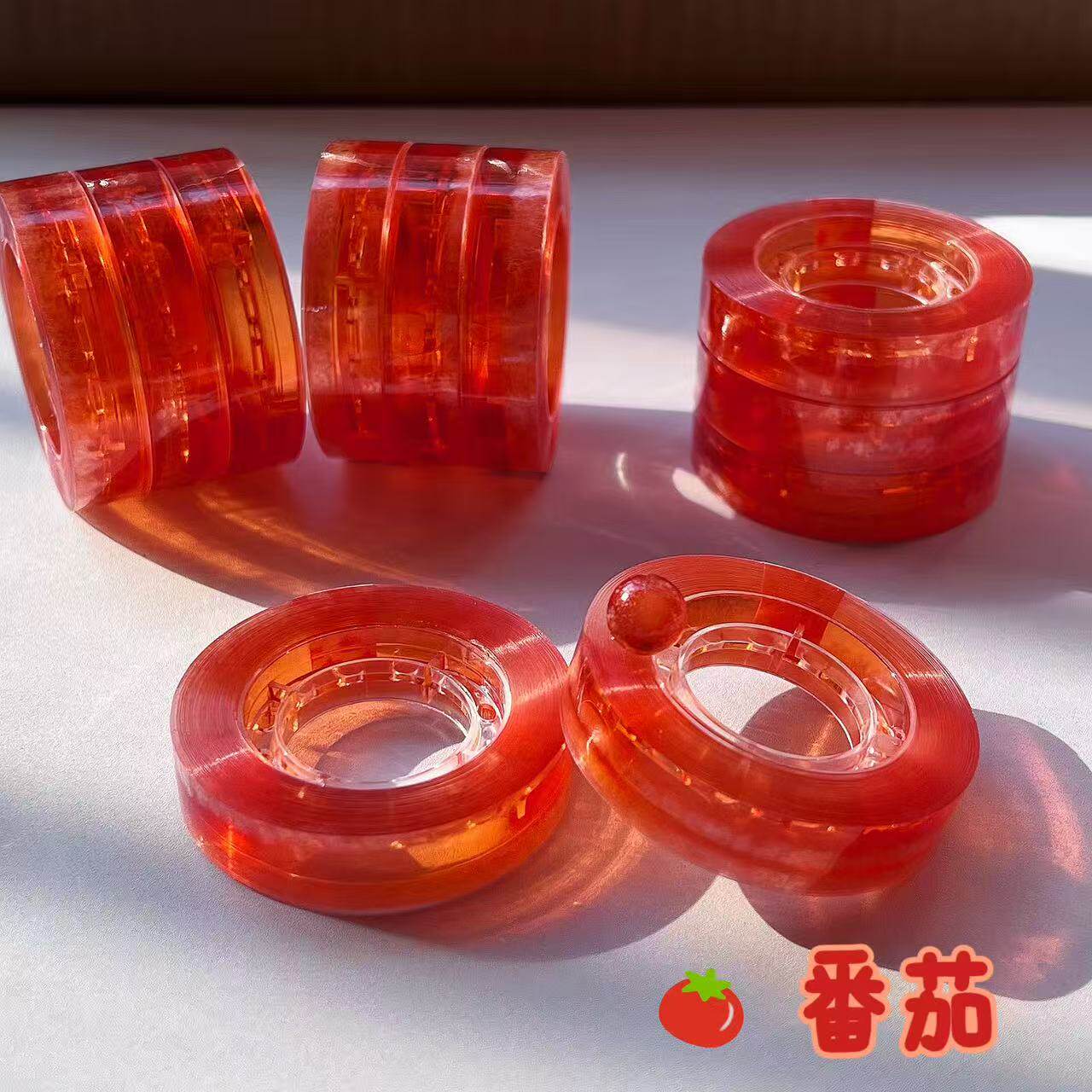 【番茄】新品定制文具胶带可粘粘球球非徒手拉丝手工diy老手胶布