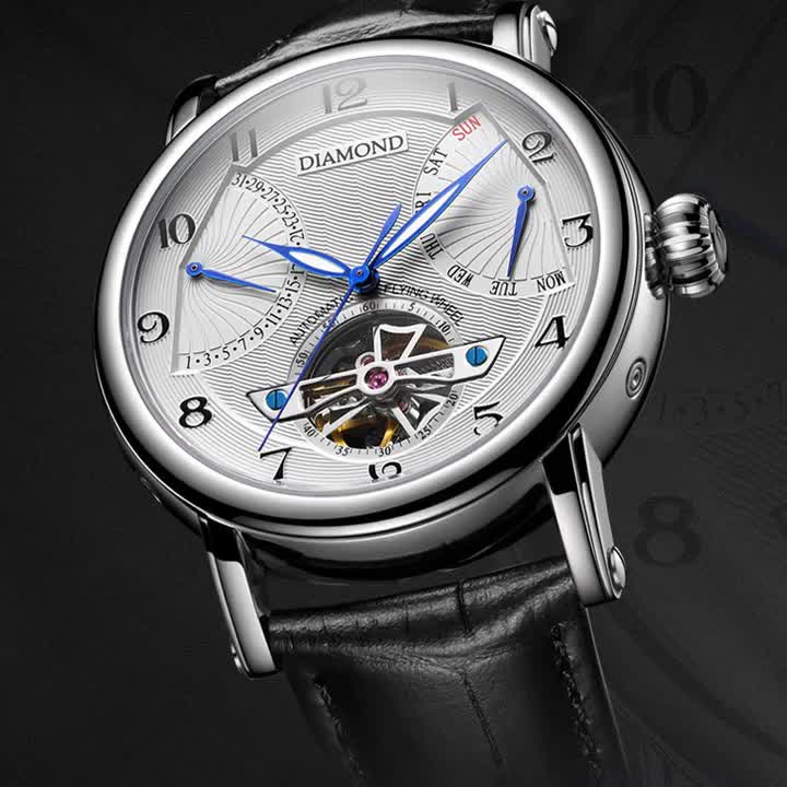 上海男士全自动夜光防水机械表