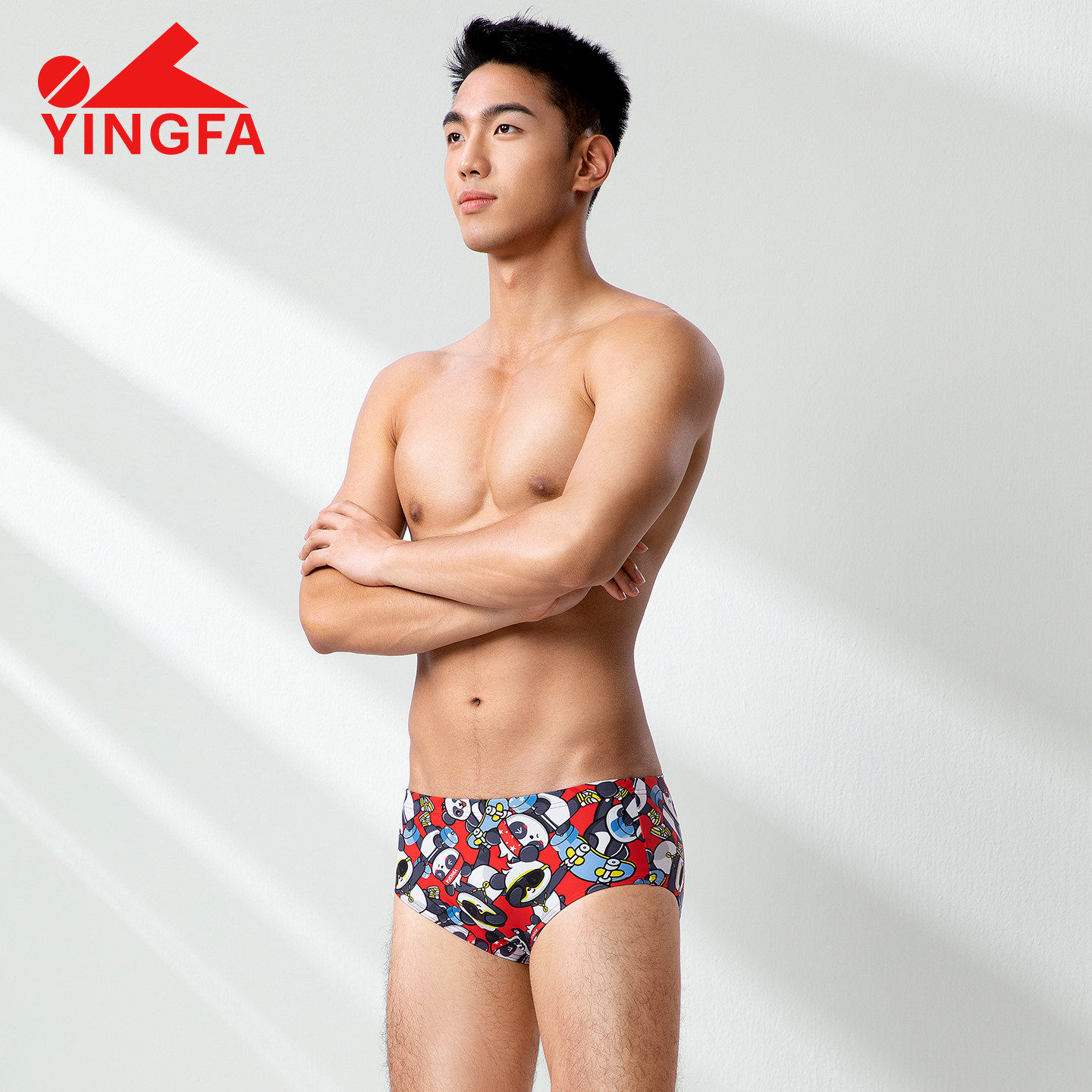 速干专业装英发三角新款专业成人泳裤竞速男款男士抗氯游泳裤游泳