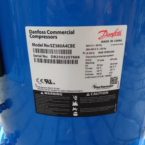 原装丹佛斯压缩机SZ380A4CBE/CBB/ABB SZ300A4CBC/CBM SZ240A4CBE