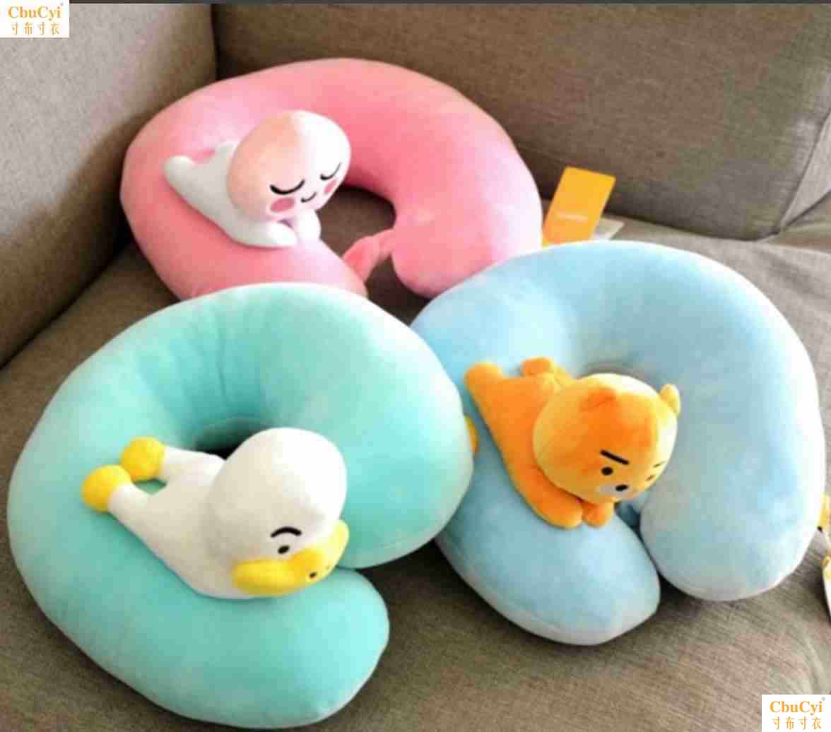 [Package] kakao Peach feather Cotton velvet travel aircraft pillow Neck protection Neck Pillow u-in the Festive supplies/Gift , Gift ideas , Creative Pillow  category - from Buy2taobao.com to provide professional Taobao agent buy service