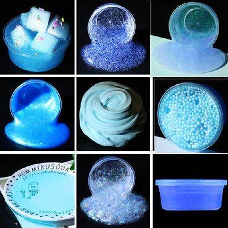 网红起泡胶史莱姆水晶泥太空泥独角兽摇摇乐史莱姆成品假水冰山泥