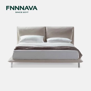 John小象耳朵 芬纳维亚传承 轻奢别墅全皮主卧双人床大平层婚床